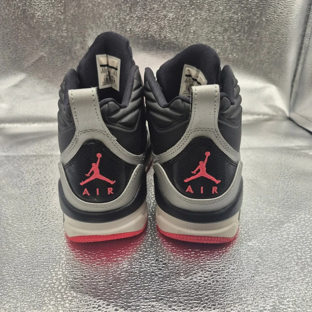 Jordan Flight 9.5 Black Wolf Grey Sport Red Sneakers 654975-060 Mens 6.5Y